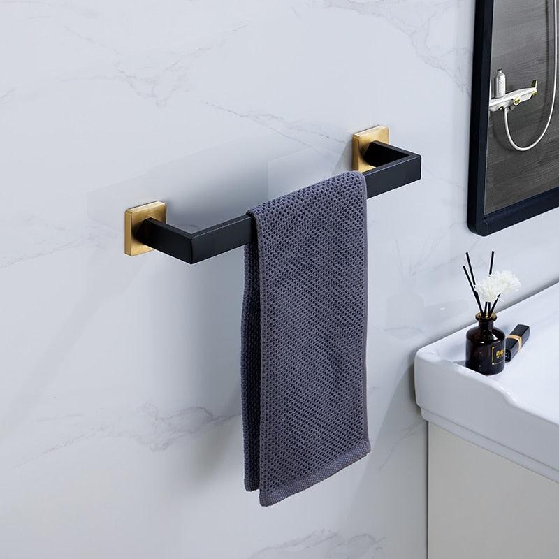 Kit Acessórios Para Banheiro Aço Inox 5 Peças