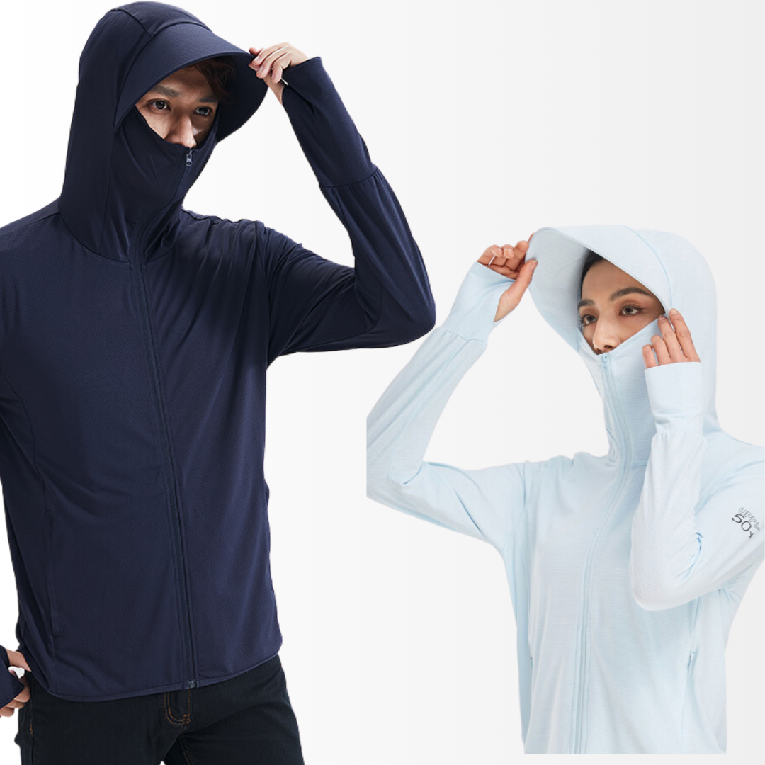 Jaqueta Ultra Ice - Unissex UV50+ Refrescante protegendo dos raios solares
