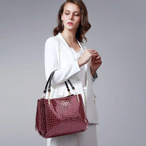 Bolsa de Luxo de Couro - Crocodilie
