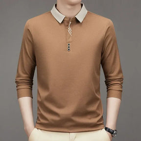 Camisa Polo Comprida Minimalista & Gola Sofisticada