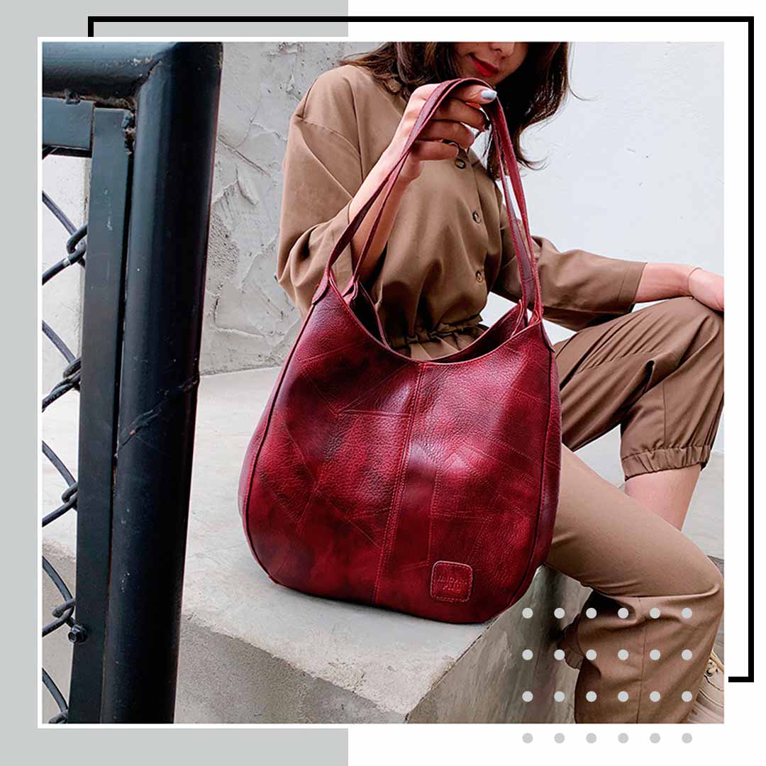 Bolsa De Couro Feminina - Euro