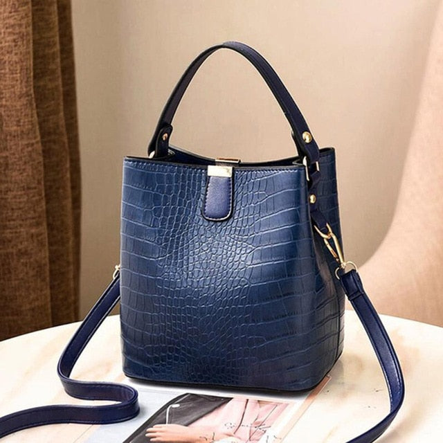 Bolsa De Couro Feminina - Crocodilo Style