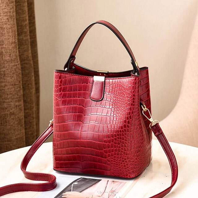 Bolsa De Couro Feminina - Crocodilo Style