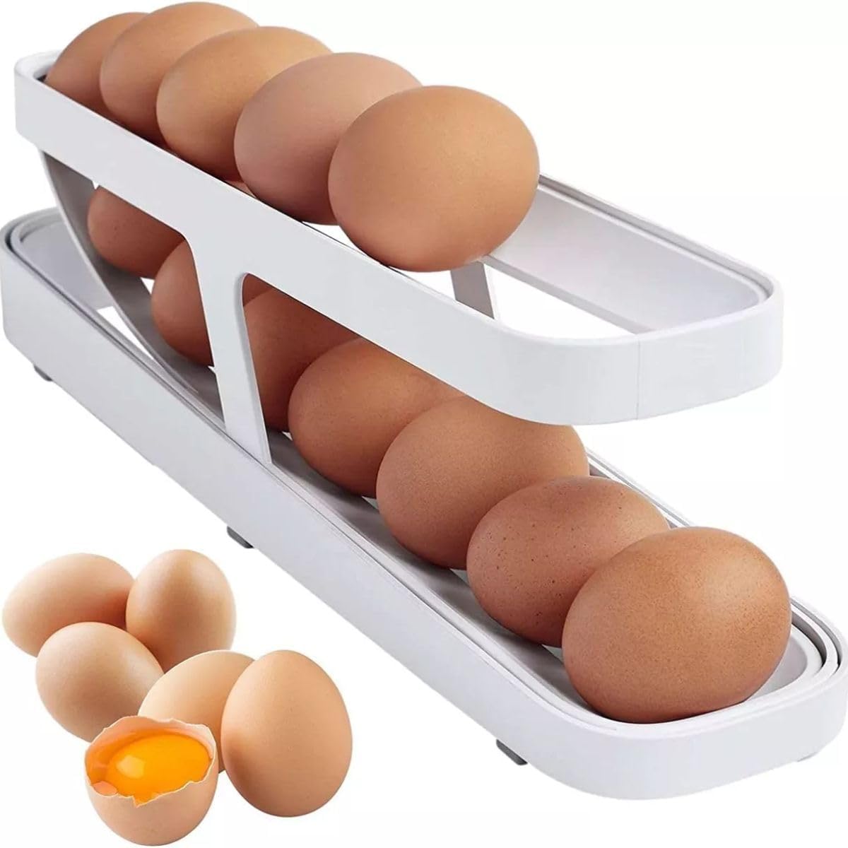 Porta Ovos Bandeja Organizadora Rolante