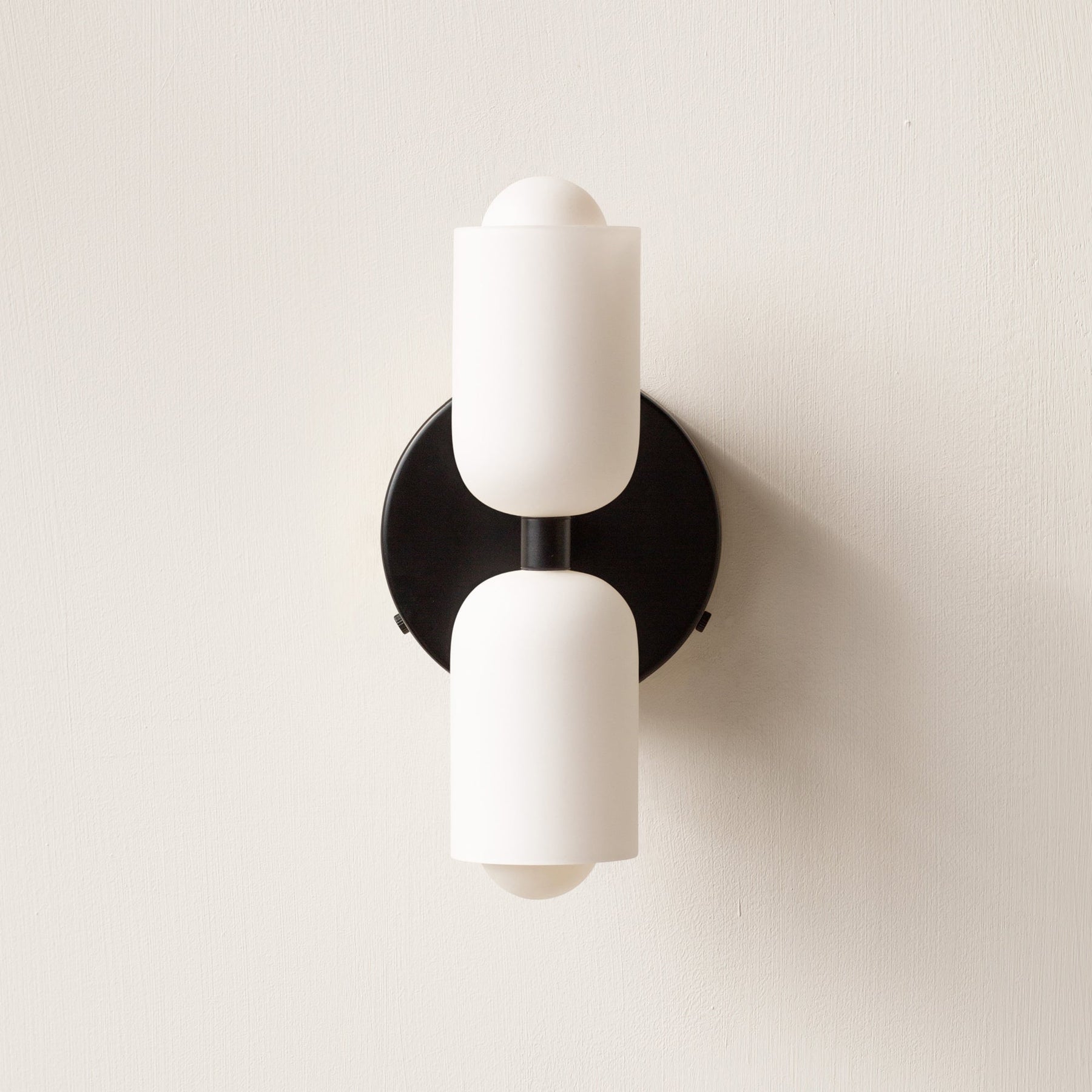 Arandela de Parede Dupla Minimalista Crema