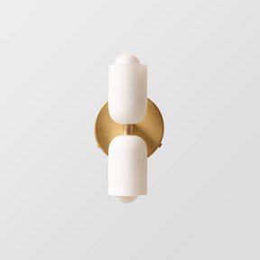 Arandela de Parede Dupla Minimalista Crema