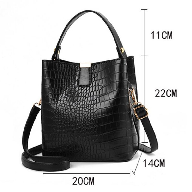 Bolsa De Couro Feminina - Crocodilo Style