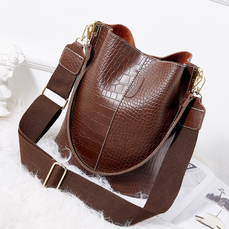 Bolsa De Couro - Crocodilo Tenent