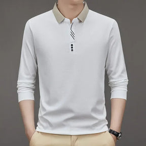 Camisa Polo Comprida Minimalista & Gola Sofisticada