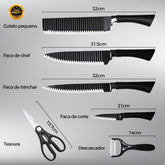 Kit Facas Easy Grill Master