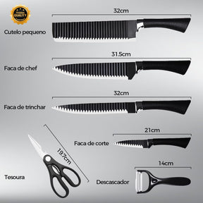 Kit Facas Easy Grill Master