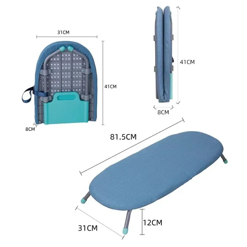 Tábua Passar Roupa Portátil Dobrável Aluminizada Praticidade Mesa